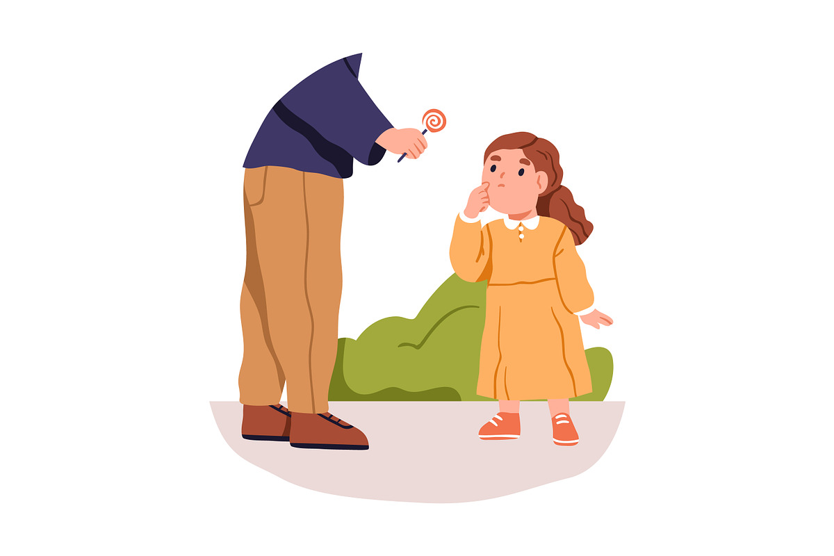 Kids in danger set. Safety concept, a Person Illustration by Good Studio (Photo 11 of 12)