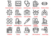 Healthcare Icons, an Outline Icon by Tekuni (Thumbnail 4 of 8)