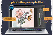 Flower Builder Kit for Photoshop, a Brushes & More by Wooly Pronto (Thumbnail 10 of 11)