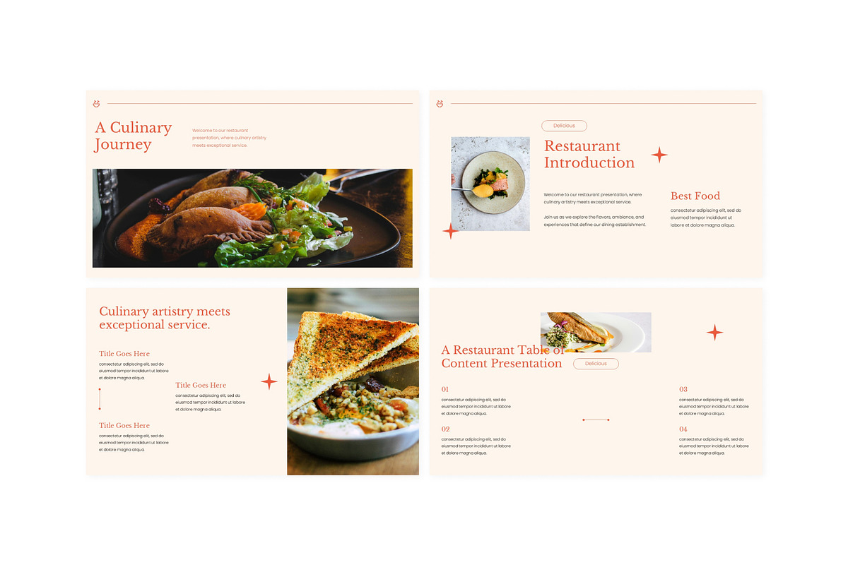 Minimalist Restaurant Presentation, a Presentation Template by Eklip Studio (Photo 2 of 5)