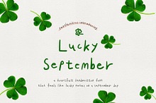 Lucky September Handwritten Font