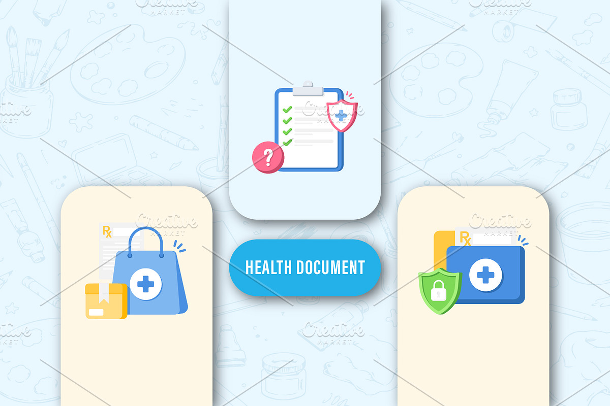 Health Documents, a Healthcare Illustration by pictranoosa_studio (Photo 2 of 3)