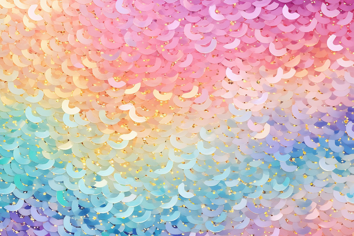 Rainbow Pastel Glitter, a Pattern Graphic by Printable Treasure (Photo 4 of 10)