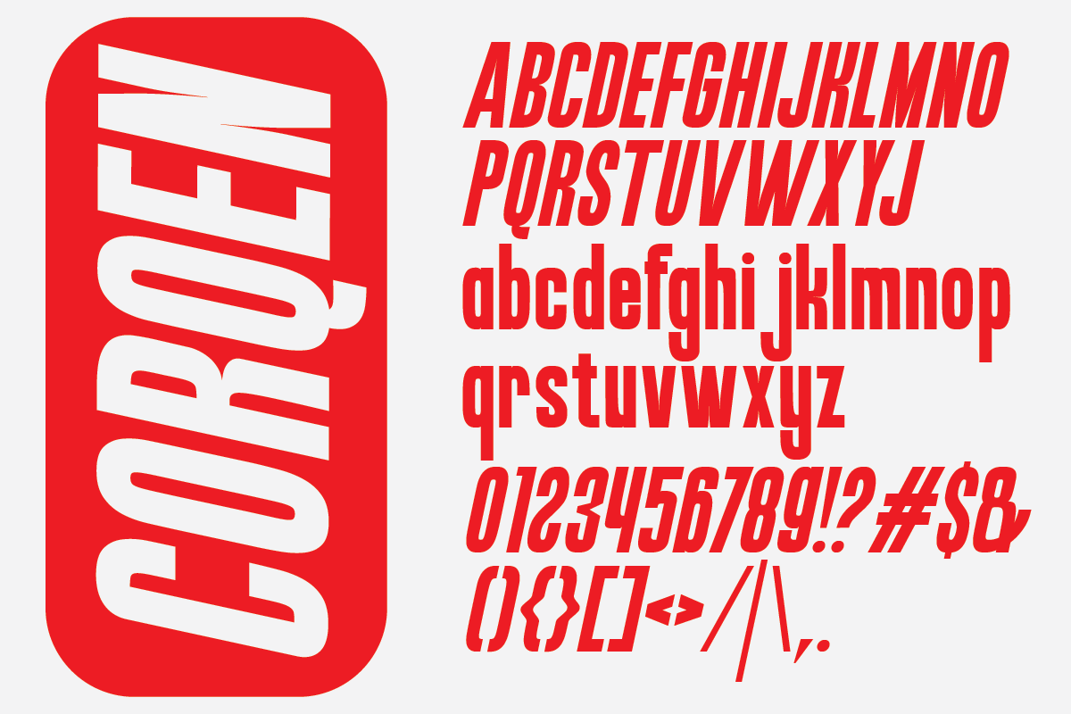 Corqen, a Sans Serif Font by Muksal Creative (Photo 9 of 9)