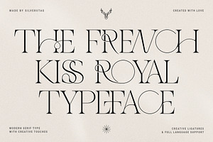 THE FRENCH KISS ROYAL TYPEFACE