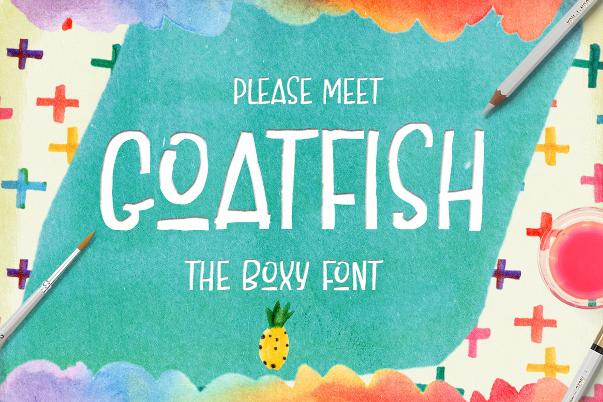 Goatfish Display Font preview 2