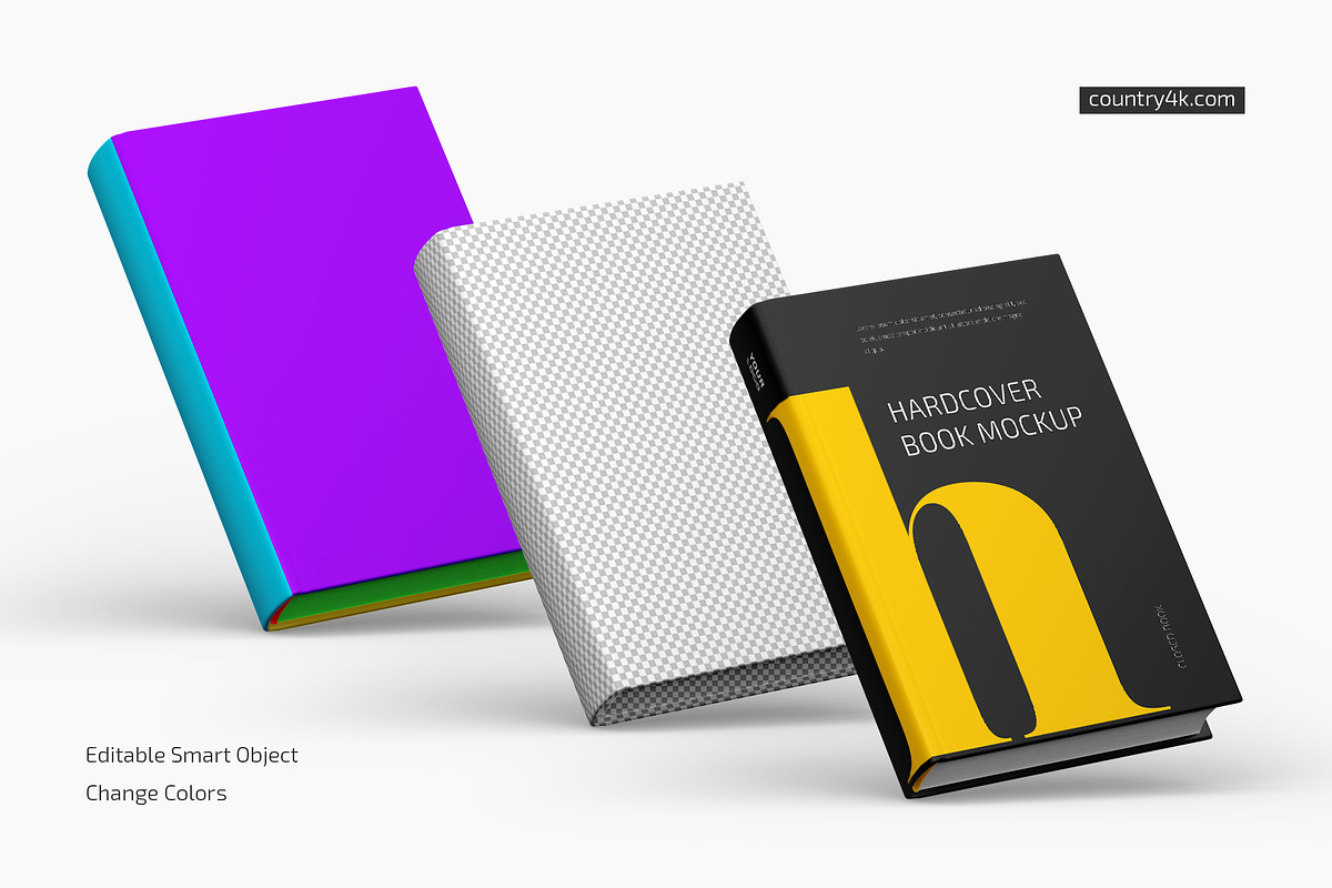 Hardcover Book Mockup Set, a Print Template by Country4k (Photo 2 of 4)