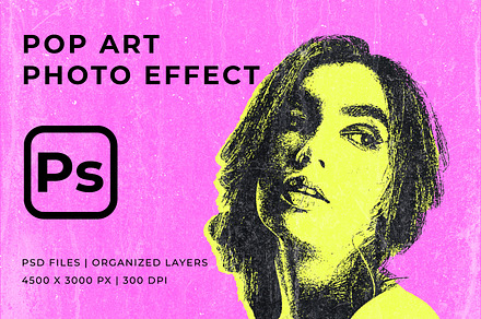 Pop Art Photo Cartoon Effect, a Layer Style Add-On by Pitchlook.Studio