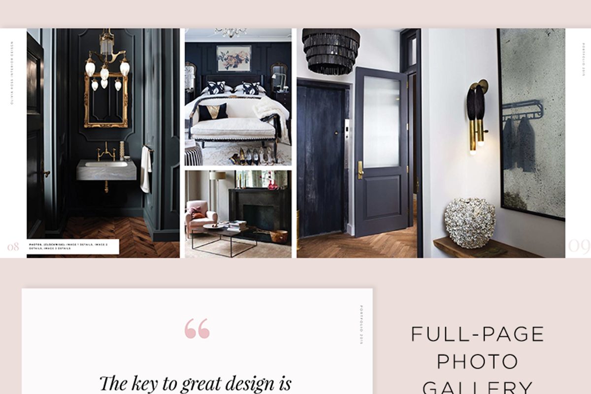 SALE - 30% off -The Olivia Portfolio, a Brochure Template by STUDIO MEROE (Photo 8 of 10)