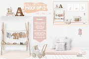 Kids Room Wall/Frame Mock Up 12, a Print Template by Whimsicality (Thumbnail 1 of 2)