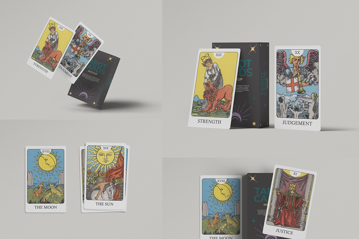 Tarot Card Mockup, a Packaging Mockup by Tahtagraphic (Photo 1 of 8)
