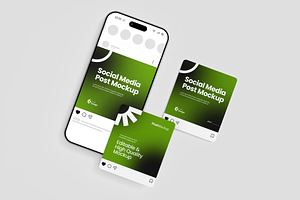 Minimalist Social Media Post Mockup, a Product Mockup by graphypix