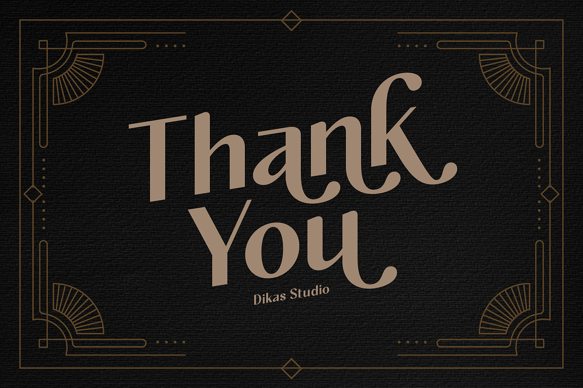 The Deco Noir - Art Deco Typeface, a Sans Serif Font by Dikas Studio (Photo 7 of 7)