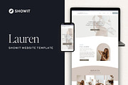 Neutral Showit Website Template, a Websites & App Template by Monarch Design Co. (Thumbnail 1 of 9)