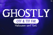 Ghostly | Halloween serif font, a Serif Font by LivelyAutumn11.11 (Thumbnail 1 of 5)