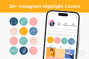 30+ Instagram Highlight Covers, a Social Media Template by Marcia B Studio (Thumbnail 1 of 4)