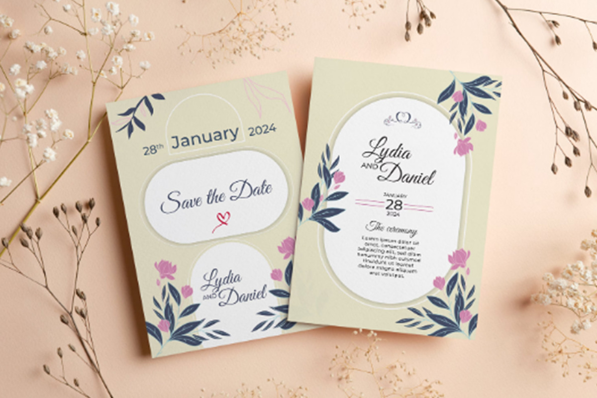 Elegant Wedding Card Collection, a Packaging Mockup by Cubex Design (Photo 4 of 5)