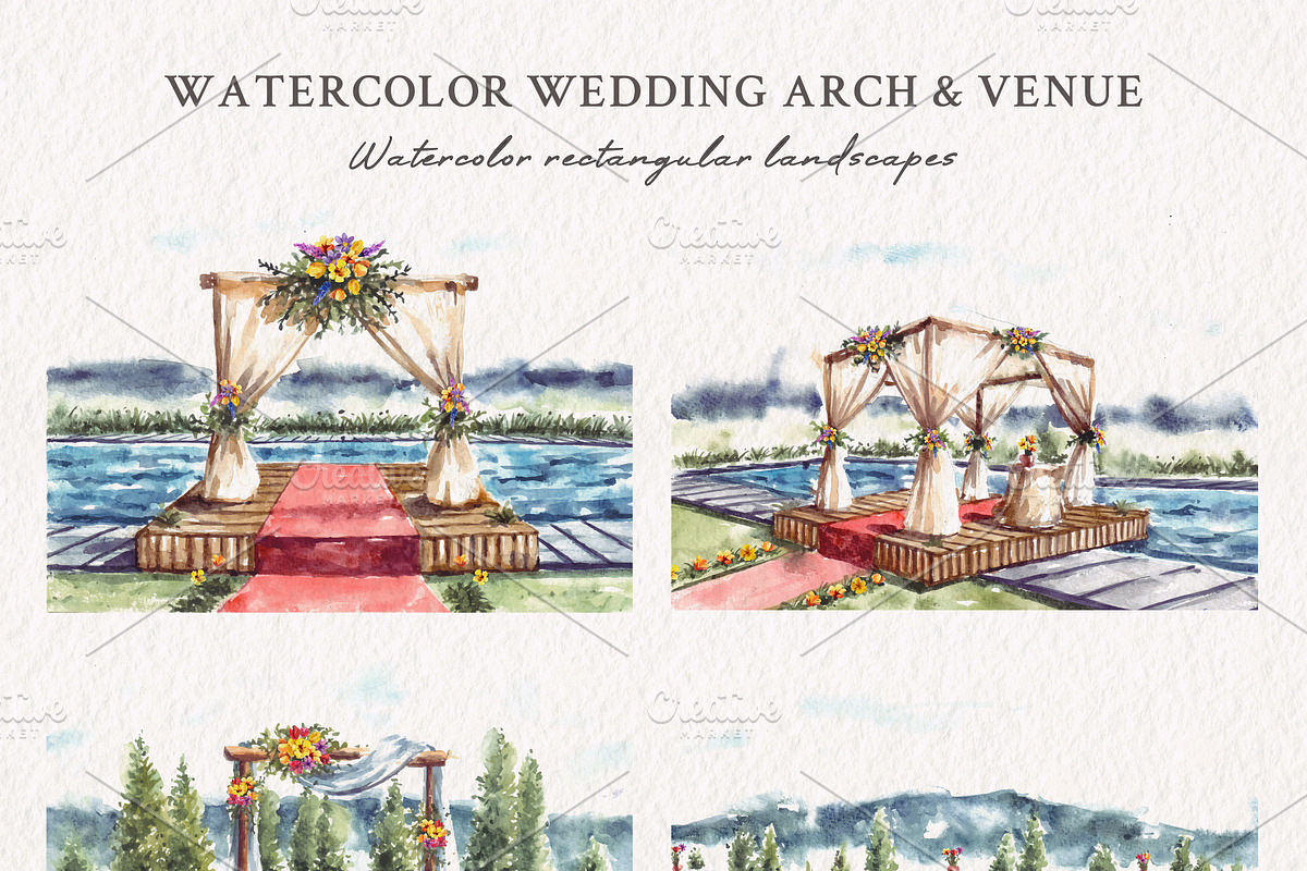 Wedding Arch & Venue, an Object Illustration by Yorda Studio (Photo 3 of 9)