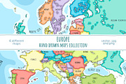Europe Maps Collection, an Education Illustration by Illustrationsforteachers (Thumbnail 1 of 8)