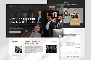 Law Firm Homepage, a Landing Page Template by Antstheme