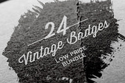 24 Vintage Badges Bundle - 50% off, a Branding & Logo Template by Elegrad Design Agency (Thumbnail 2 of 4)