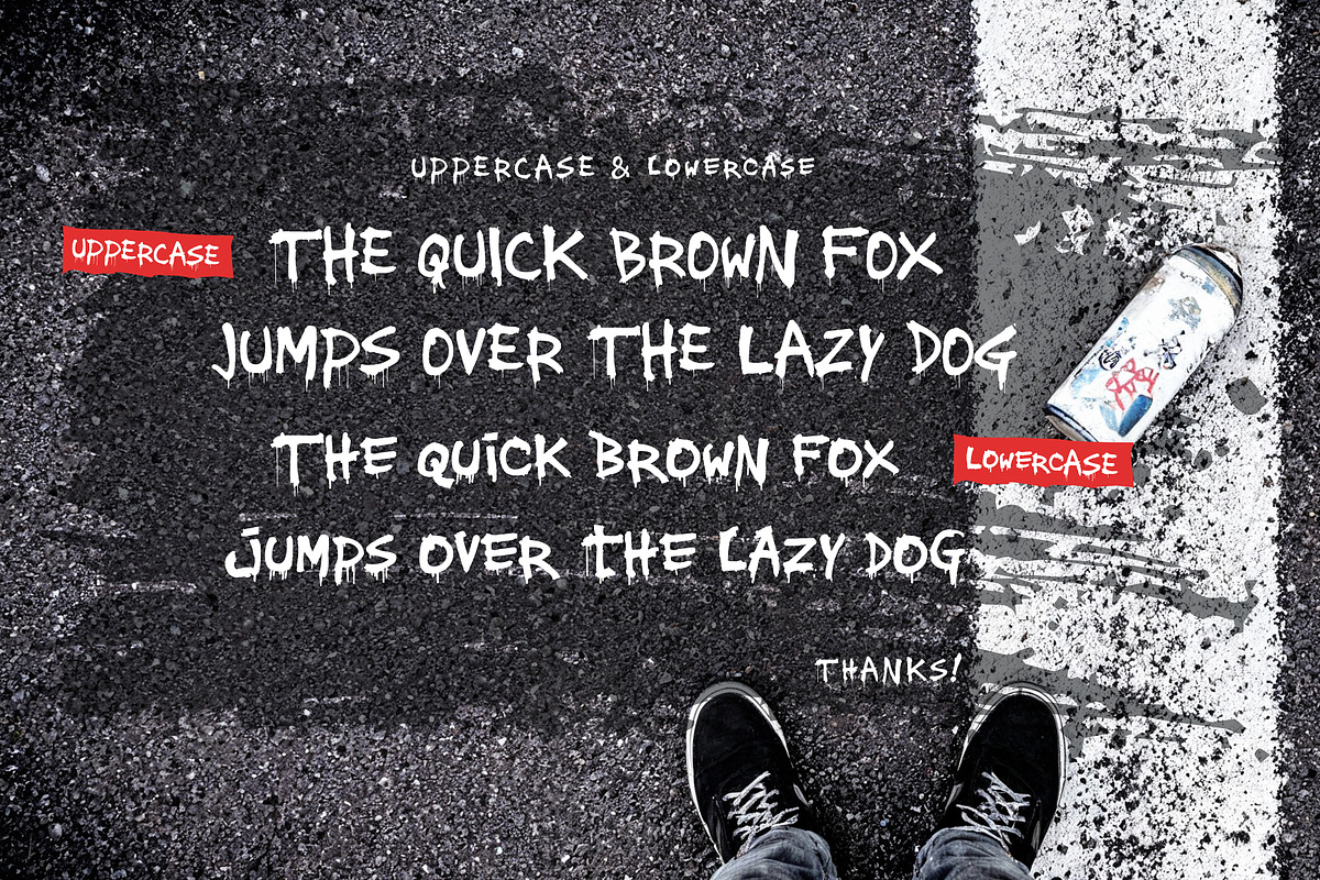 GanxBungkers - Paint Brush Font, a Handwritten Font by Sanskertype Studio (Photo 7 of 8)