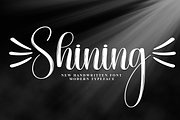 Shining | Script Font, a Handwritten Font by Scratchones (Thumbnail 1 of 9)