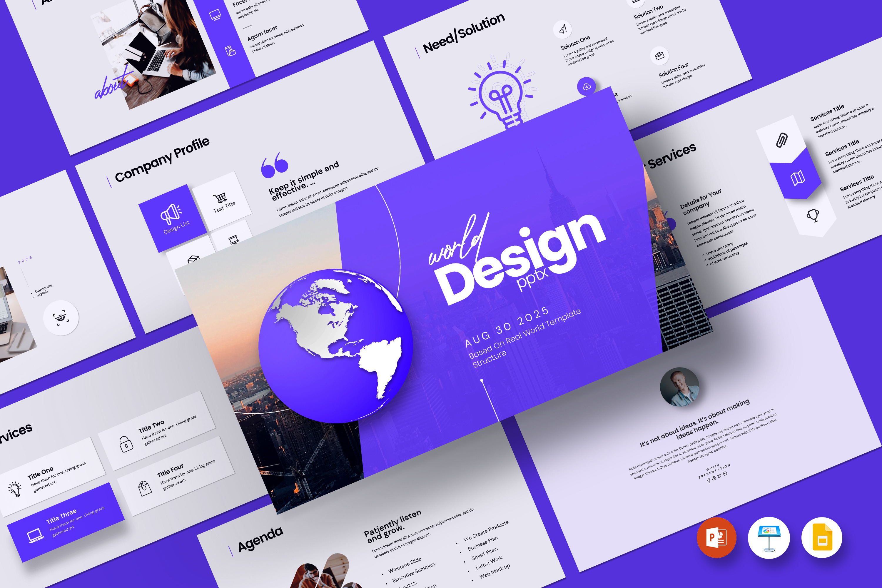 World Design Presentation Template, a Presentation Template by evgenystudio