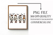 Cow Pattern Cowboy Ghost Halloween, an Illustration by Libby Wishes (Thumbnail 4 of 6)