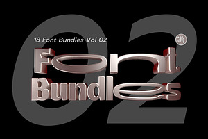 18 Font Bundles Vol 02
