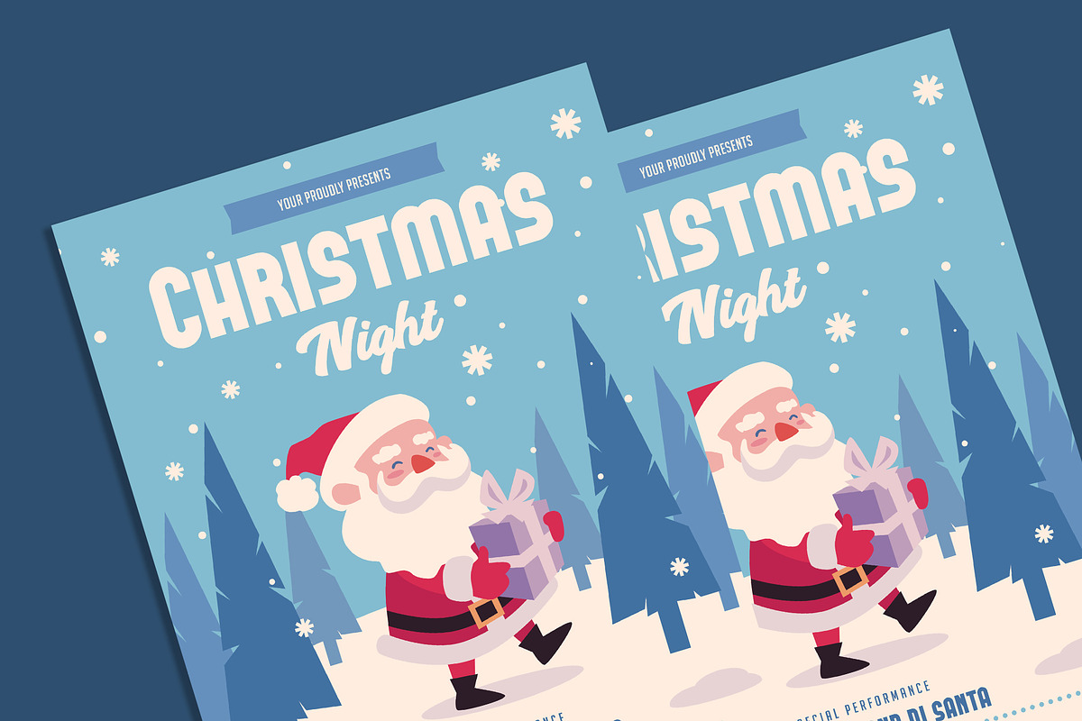 Christmas Night Flyer, a Flyer Template by AdamHasan (Photo 3 of 3)