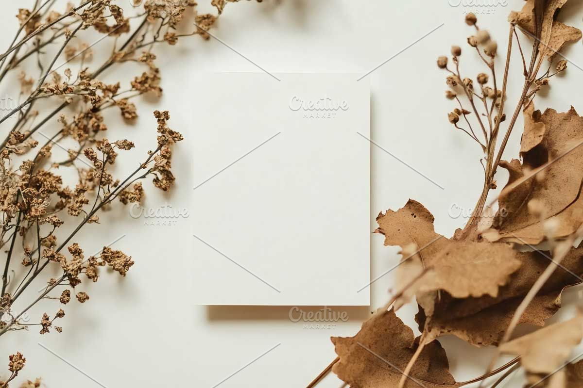 Boho Stationary Card Mockup Bundle, a Templates & Theme by VetalStock (Photo 2 of 11)
