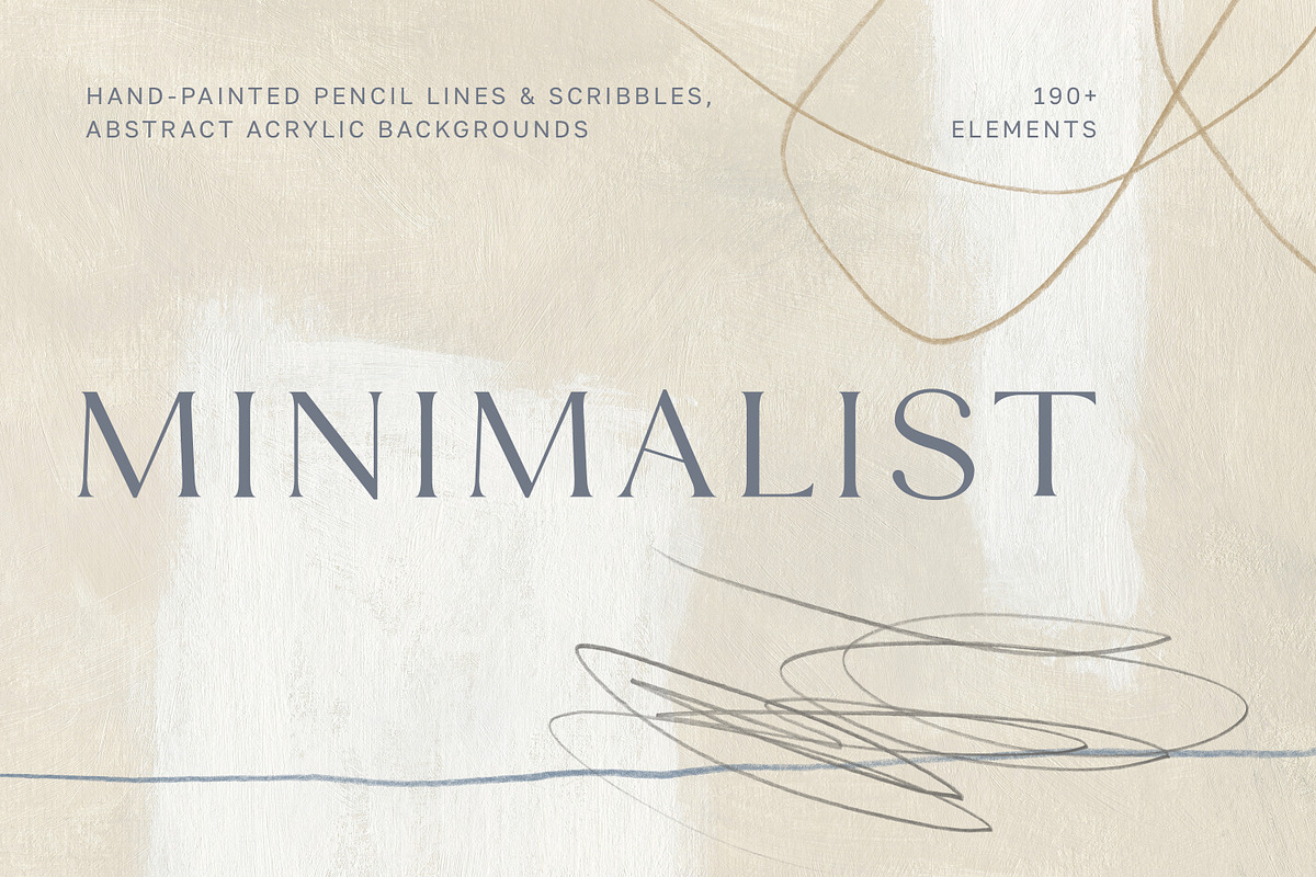 Minimalist Pencil Line & Backgrounds, a Texture Graphic by Aesthetic Eye (Photo 1 of 22)