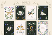 Wild Grass Mystic pattern&clipart, a Background Graphic by Cozy pattern shop (Thumbnail 6 of 12)