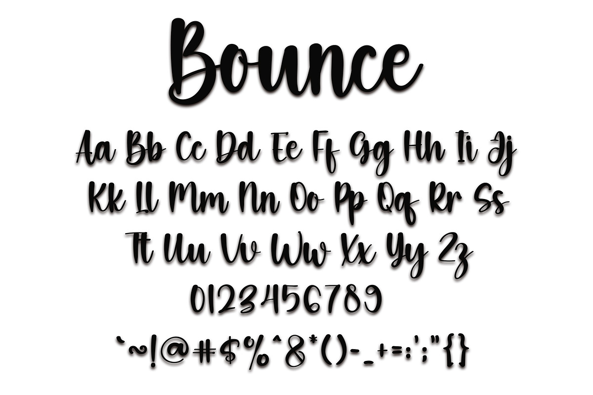 Bounce - Handwriting Font