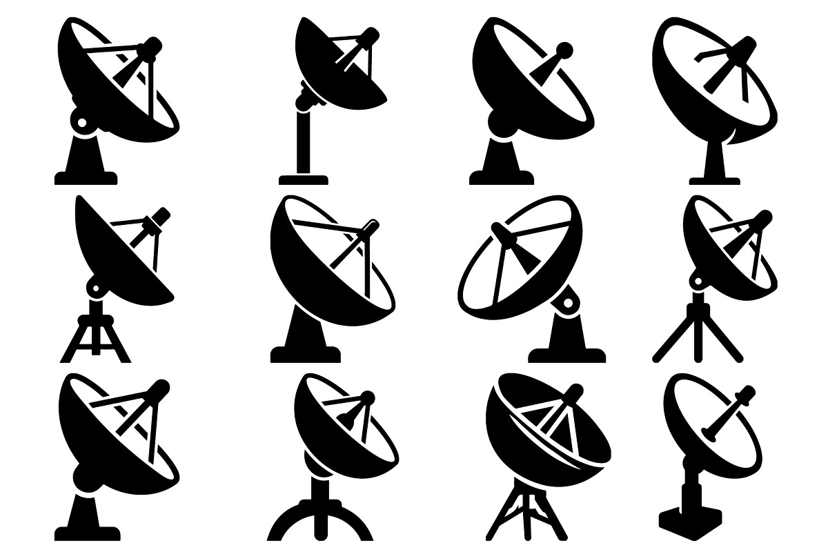 Satellite Dish SVG Bundle, a Technology Illustration by jahid234 (Photo 1 of 13)