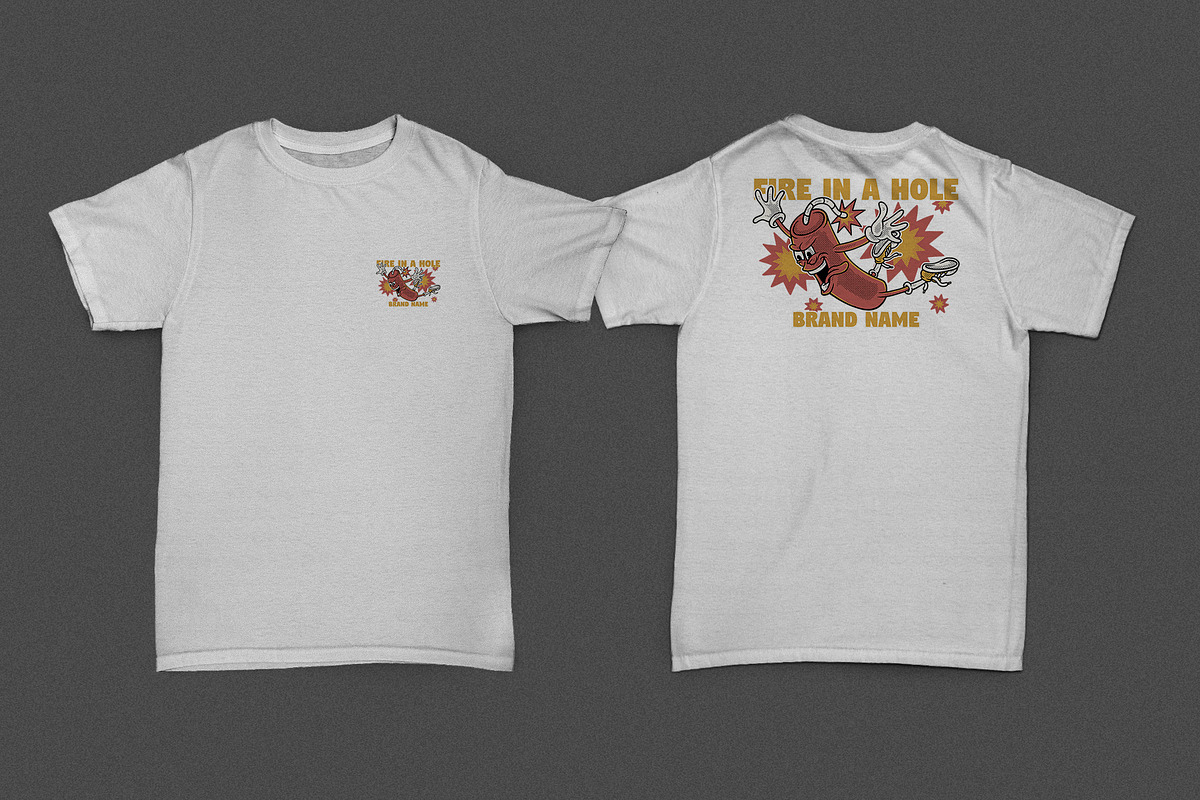 jumping dynamite retro mascot, a Branding & Logo Template by Judsart (Photo 2 of 3)