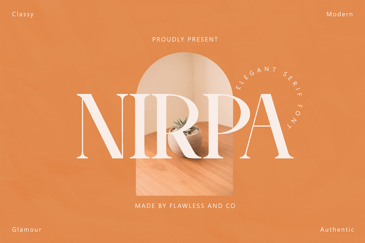 Nirpa - Elegant Serif, a Serif Font by Flawless And Co (Photo 1 of 12)