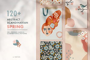 Abstract Scandinavian spring set
