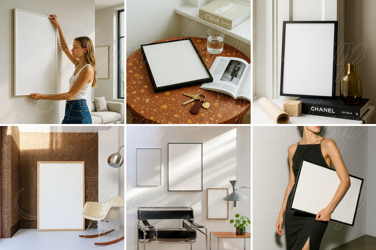 Minimal Mockup Set for posters 6PSD, a Product Mockup by SigaSigaMockup (Photo 3 of 4)