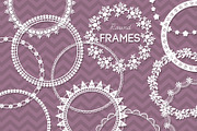 48 Round Lace Frames Bundle Save 40%, a Decorative Illustration by AzmariDigitals (Thumbnail 2 of 5)
