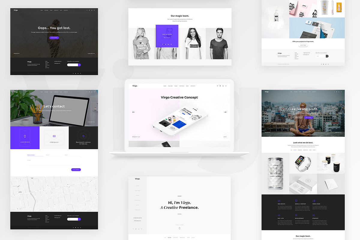 Virgo - PSD Multipurpose Template, a Landing Page Template by Spartak Vee (Photo 4 of 5)