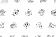 Shopping Doodle Icons, an Outline Icon by Vectors Market (Thumbnail 7 of 10)