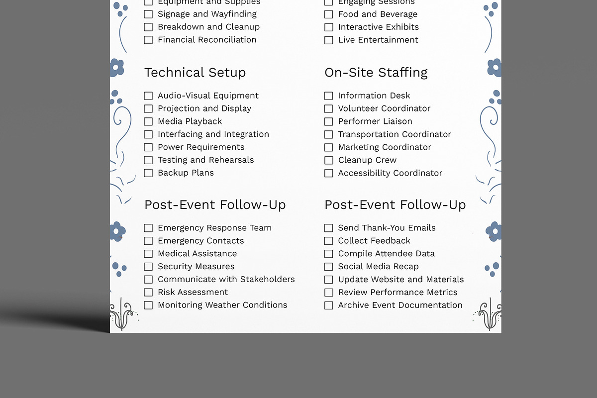 Event Planning Checklist Template, a Stationery Template by MightyDesign (Photo 5 of 8)