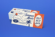 Cream Retro Summer Music Ticket, a Card Template by graphicook (Thumbnail 2 of 3)