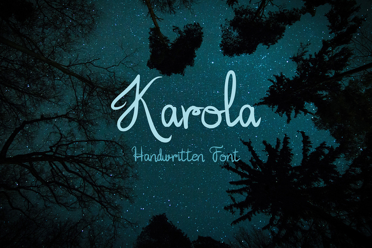 Karola Font, a Script Font by Carolina Valtuille (Photo 1 of 2)