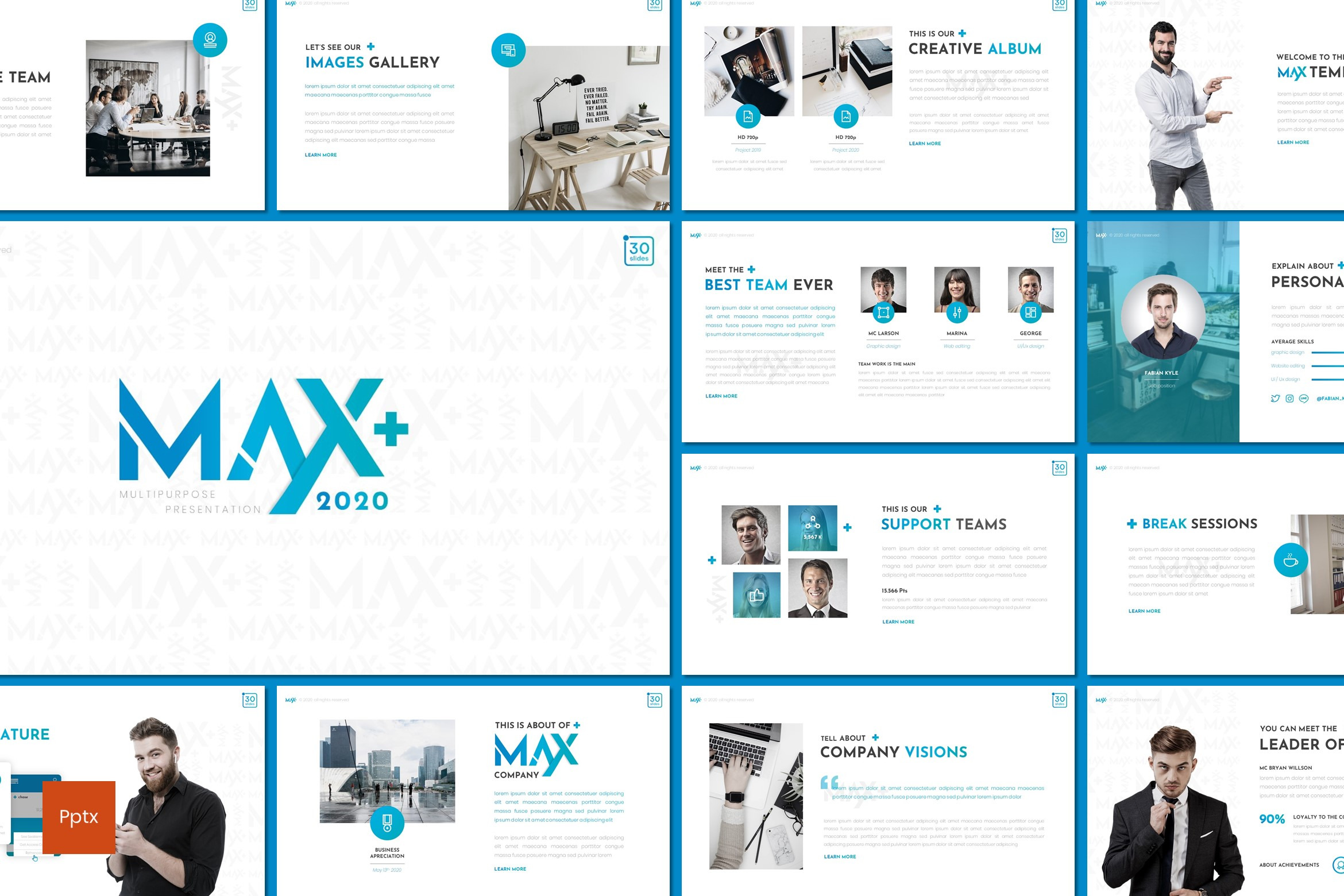 Max - Powerpoint Template, a Presentation Template by inspirasign