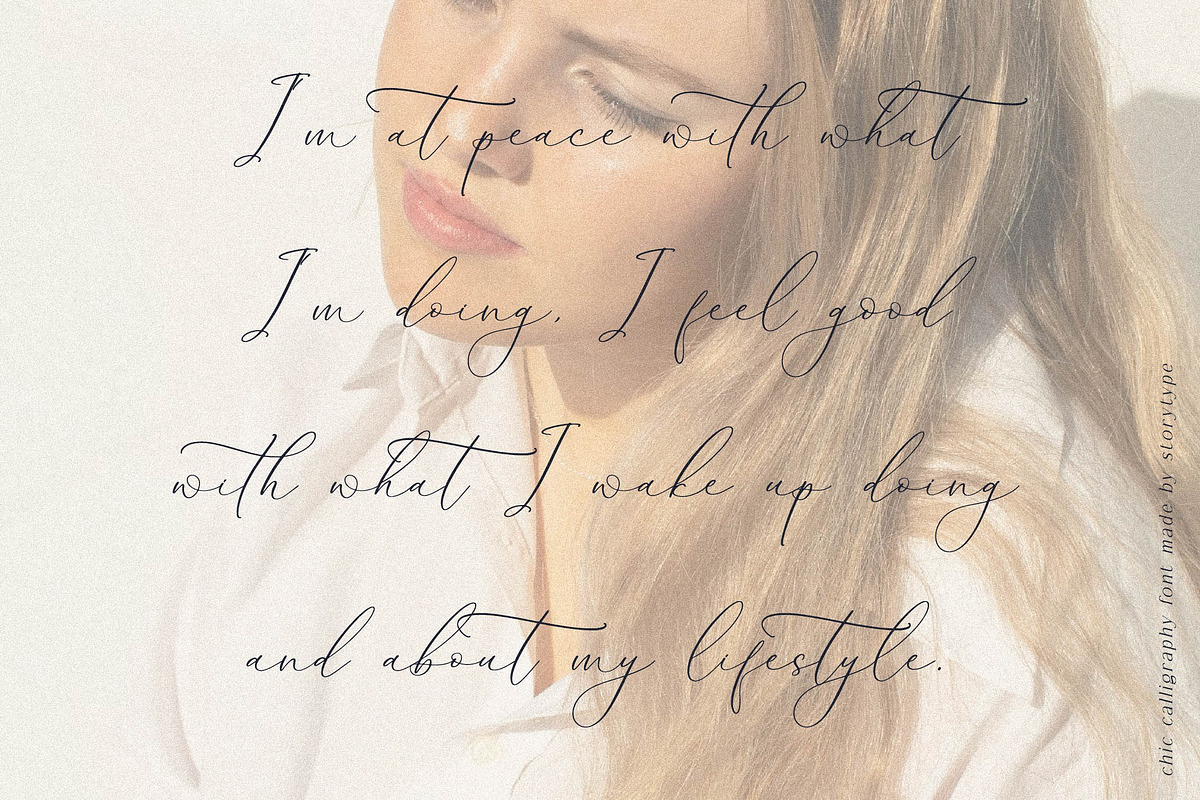 Authentiue Chic Calligraphy Font, a Script Font by Storytype Studio (Photo 10 of 15)