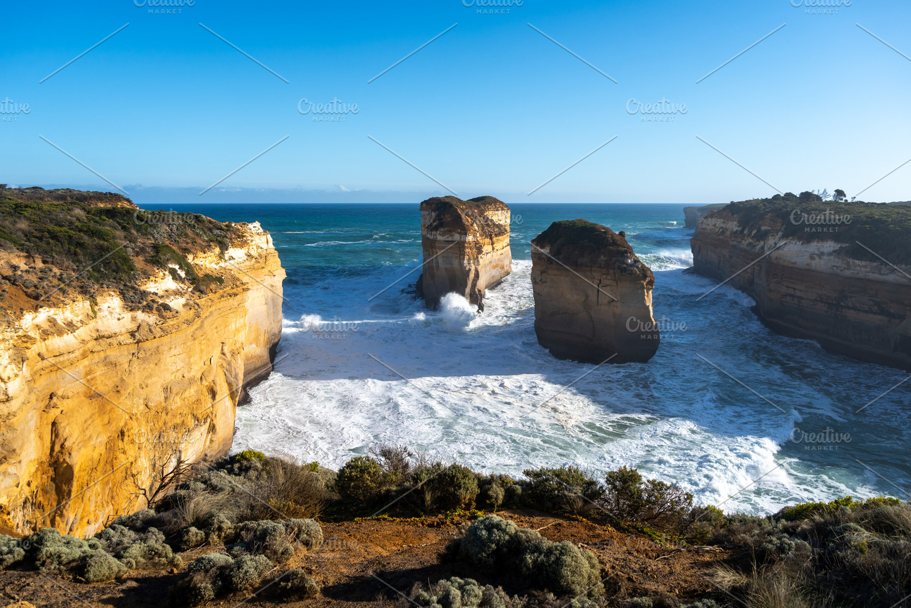 Tom and Eva Lookout at the Twelve Apostles, Great Ocean Road, Au, a Nature Photo by GoodGoods