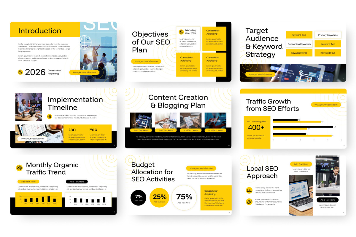 SEO Marketing Plan Keynote, a Presentation Template by Loin Studio (Photo 3 of 4)